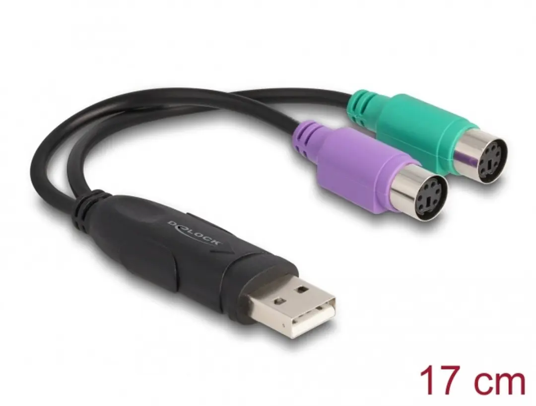 Delock USB naar PS/2 Adapter