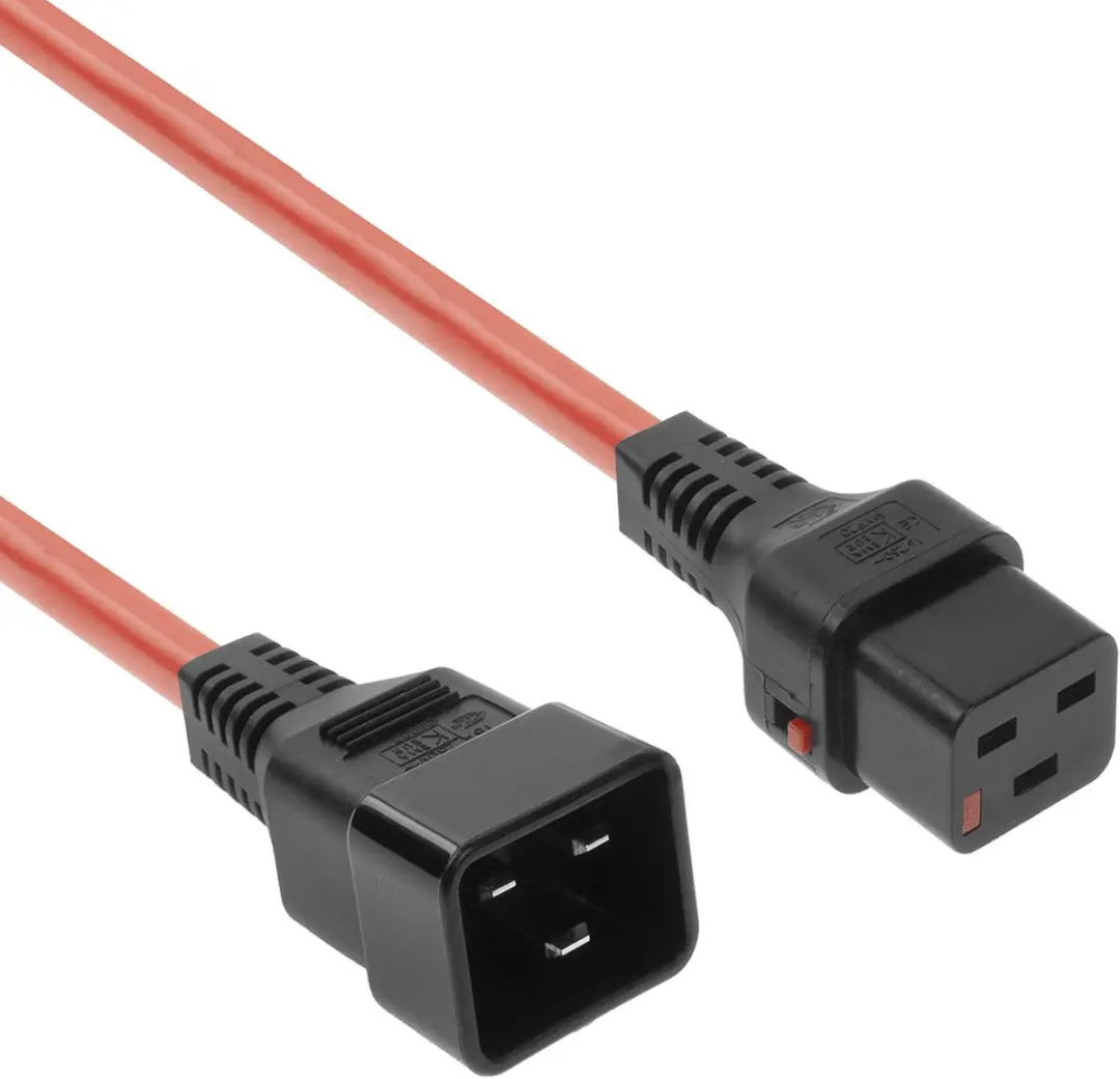 ACT PC1402 AK5203 Netsnoer C19-C20 - 2m Rood
