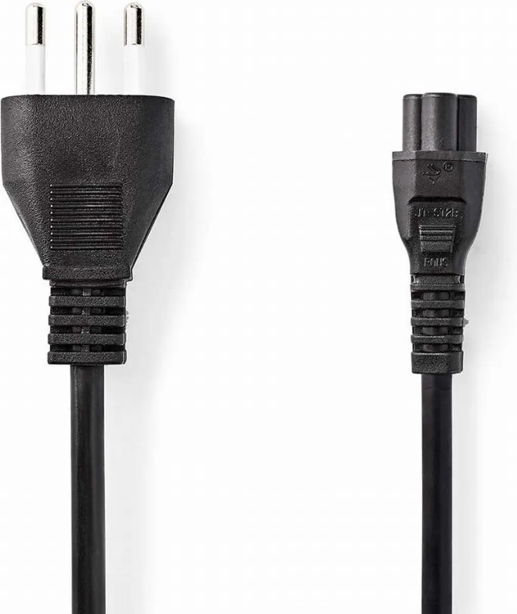 Nedis CEGL11320BK20 Stroomkabel Italië Male IEC-320-C5 2.00m - Zwart