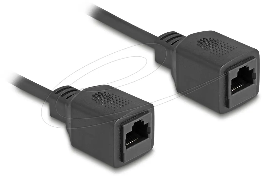 Delock RJ45 Coiled Kabel jack-jack Cat.5e UTP 0.5-1m