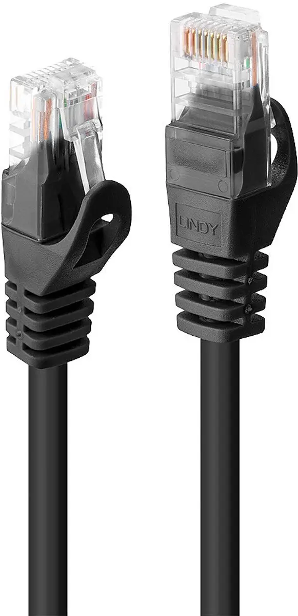 Lindy CAT 6 Patchkabel 0.5m RJ45 - Zwart