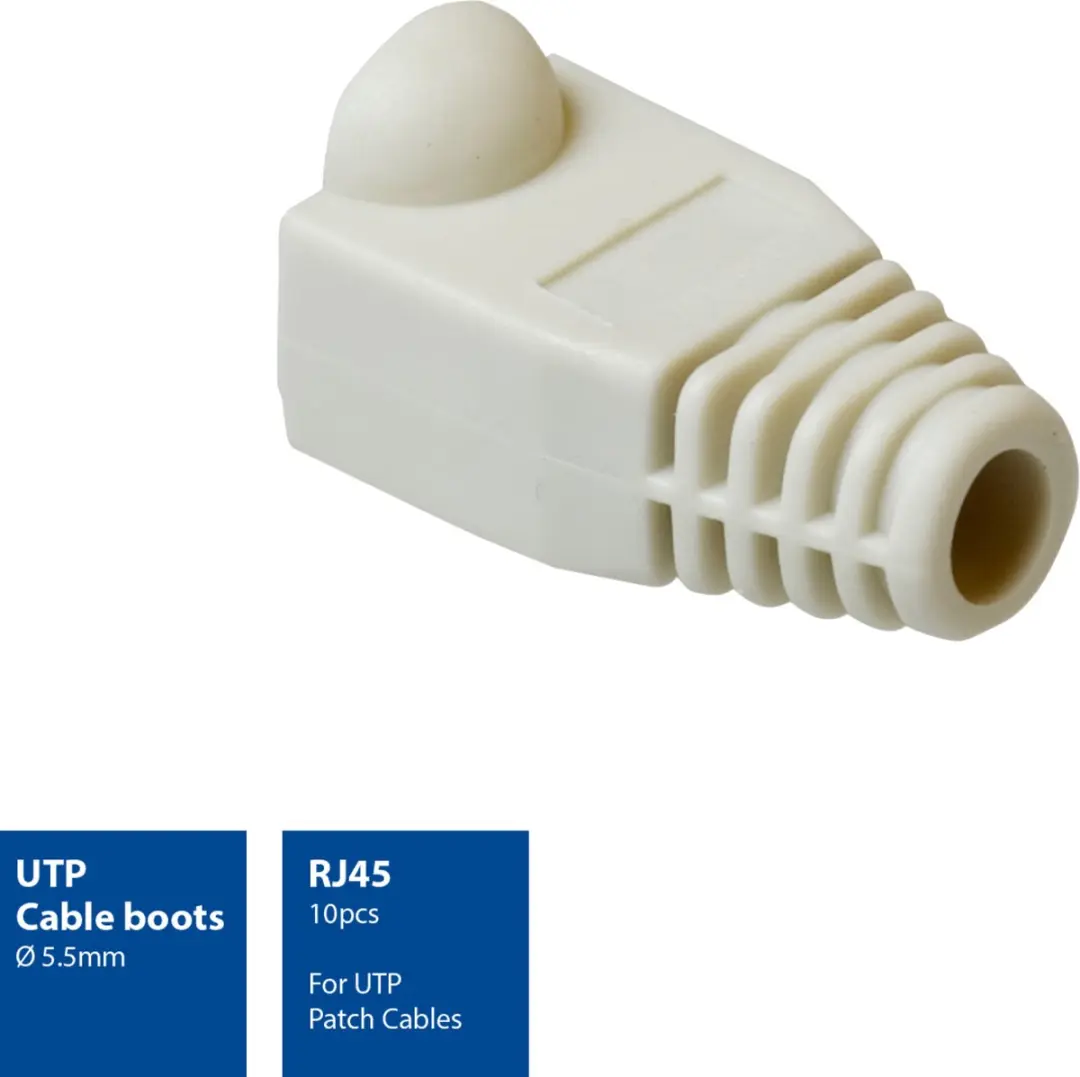 ACT Cable Boots RJ-45 5.5mm AC4120 - 10 Stuks - Beige