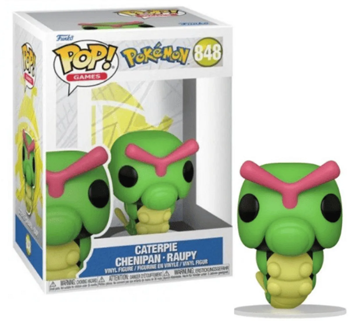 Funko Pop Pokémon Caterpie #848 - 9,5 cm - Multi