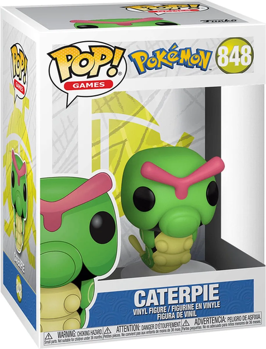 Funko Pop Pokémon Caterpie #848 - 9,5 cm - Multi