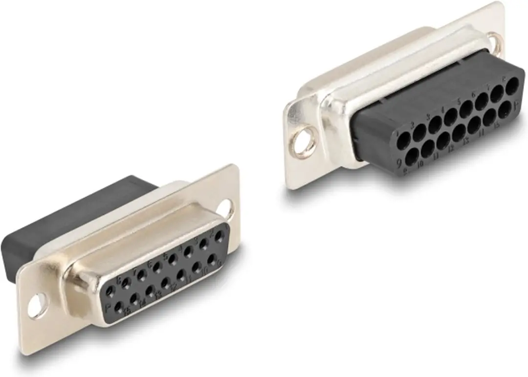Delock D-Sub 15 naar RJ45 Geel - Assembly Kit