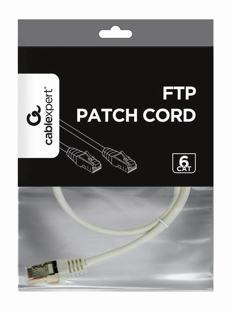 Gembird CablExpert PP6-0.5M FTP Cat6 Netwerkkabel - 0.5m - Grijs