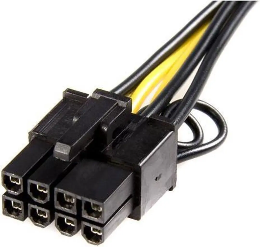 Startech PCIEX68ADAP PCIe Voedingsadapterkabel 6-polig naar 8-polig - Zwart