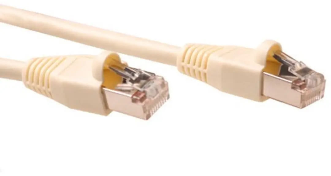 ACT Ivoor SF/UTP CAT5E Patchkabel 1m IB7001 - Beige