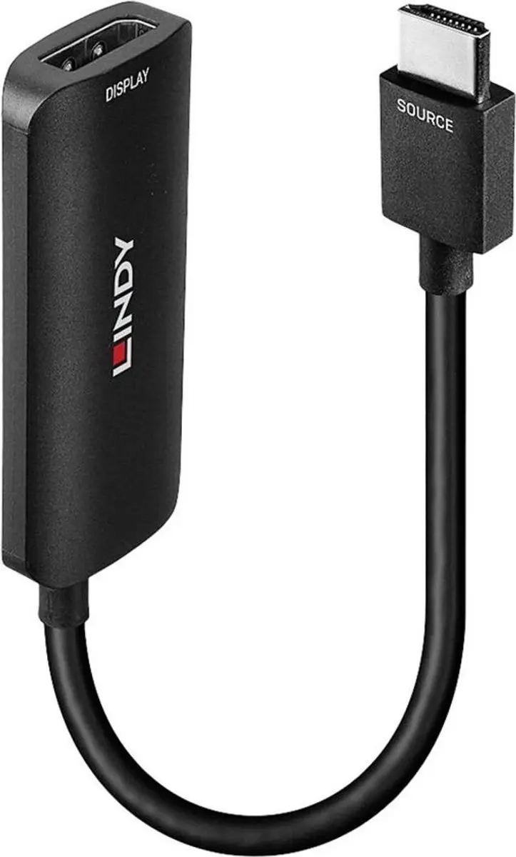 Lindy 38327 HDMI naar DisplayPort Converter - Zwart