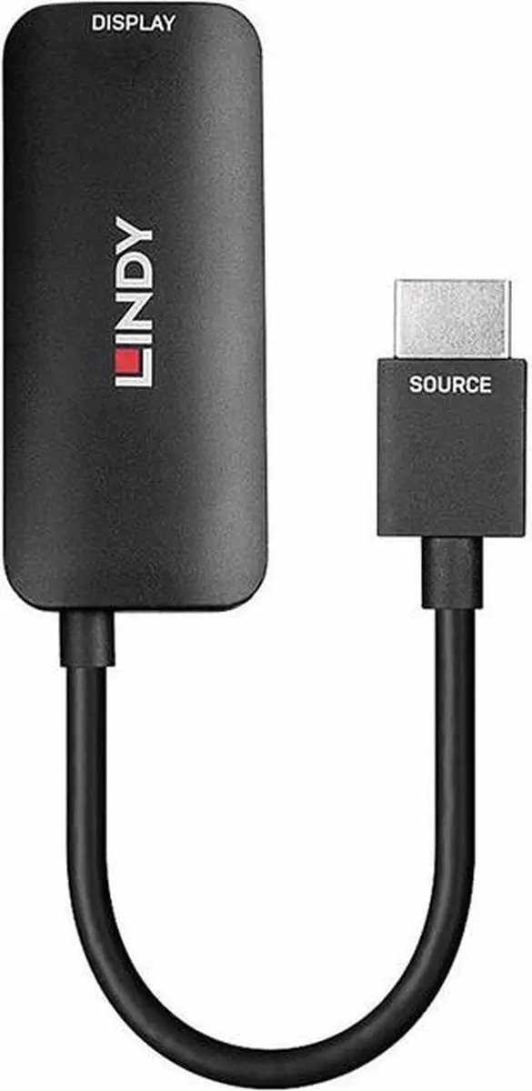 Lindy 38327 HDMI naar DisplayPort Converter - Zwart