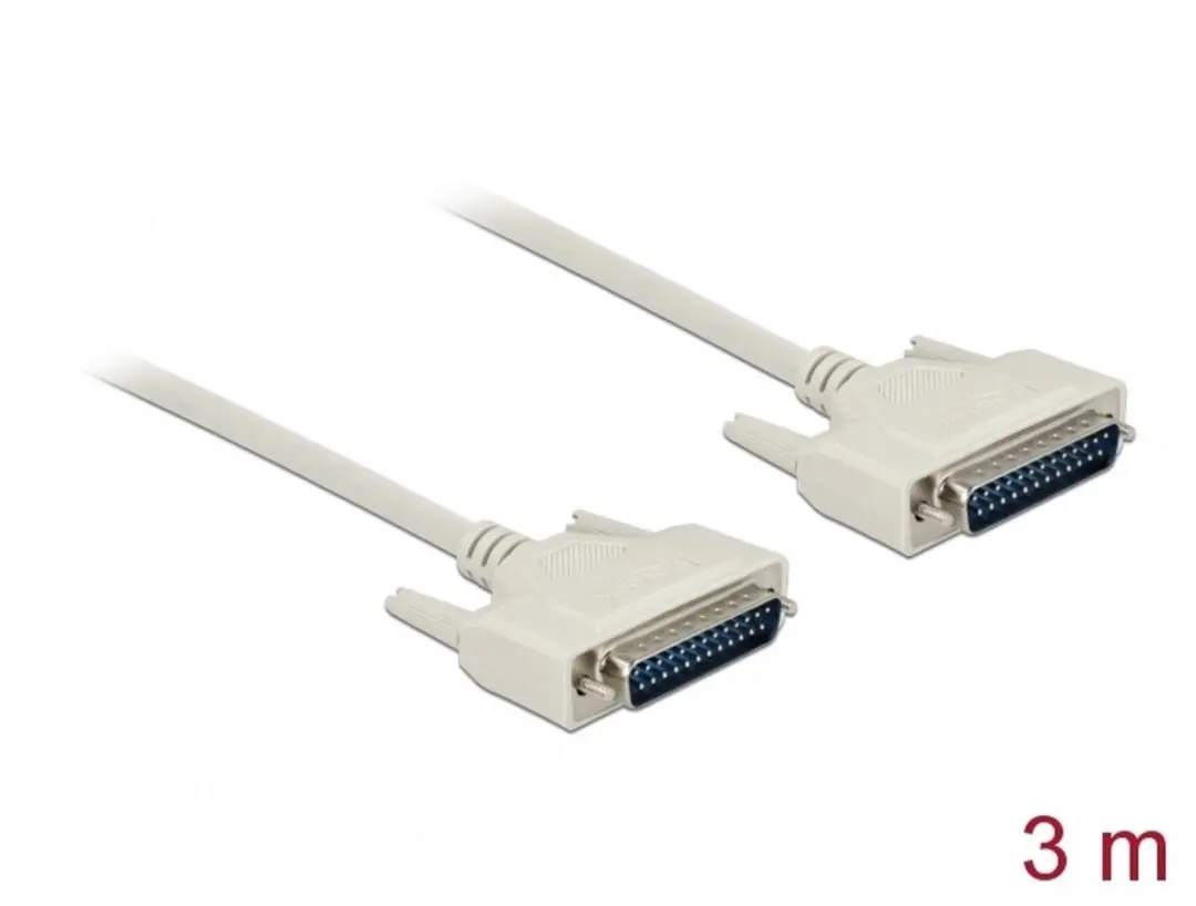 Delock D-Sub 25 Male Kabel 3m