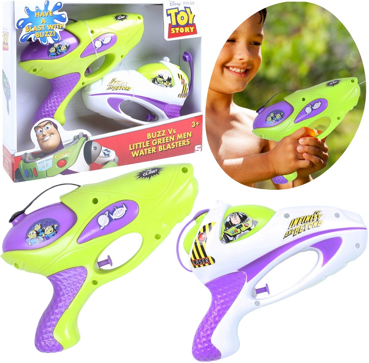 2x Toy Story DISNEY waterpistool