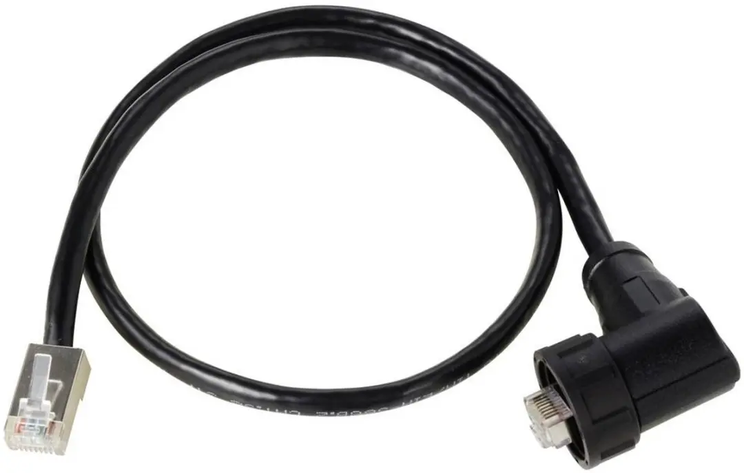 Tru Components TC-E13T-MR5-MCD/NCA-0.5PV-S RJ45 Kabel - 0,5m - IP67 Zwart