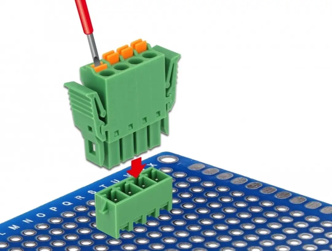 Delock Terminalblok 4-polig 3.81mm Groen