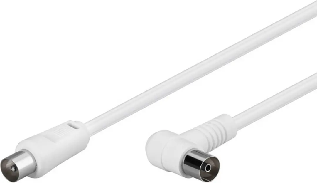 Goobay 67360 Coaxkabel IEC Wit - 2,5m - 10 Stuks