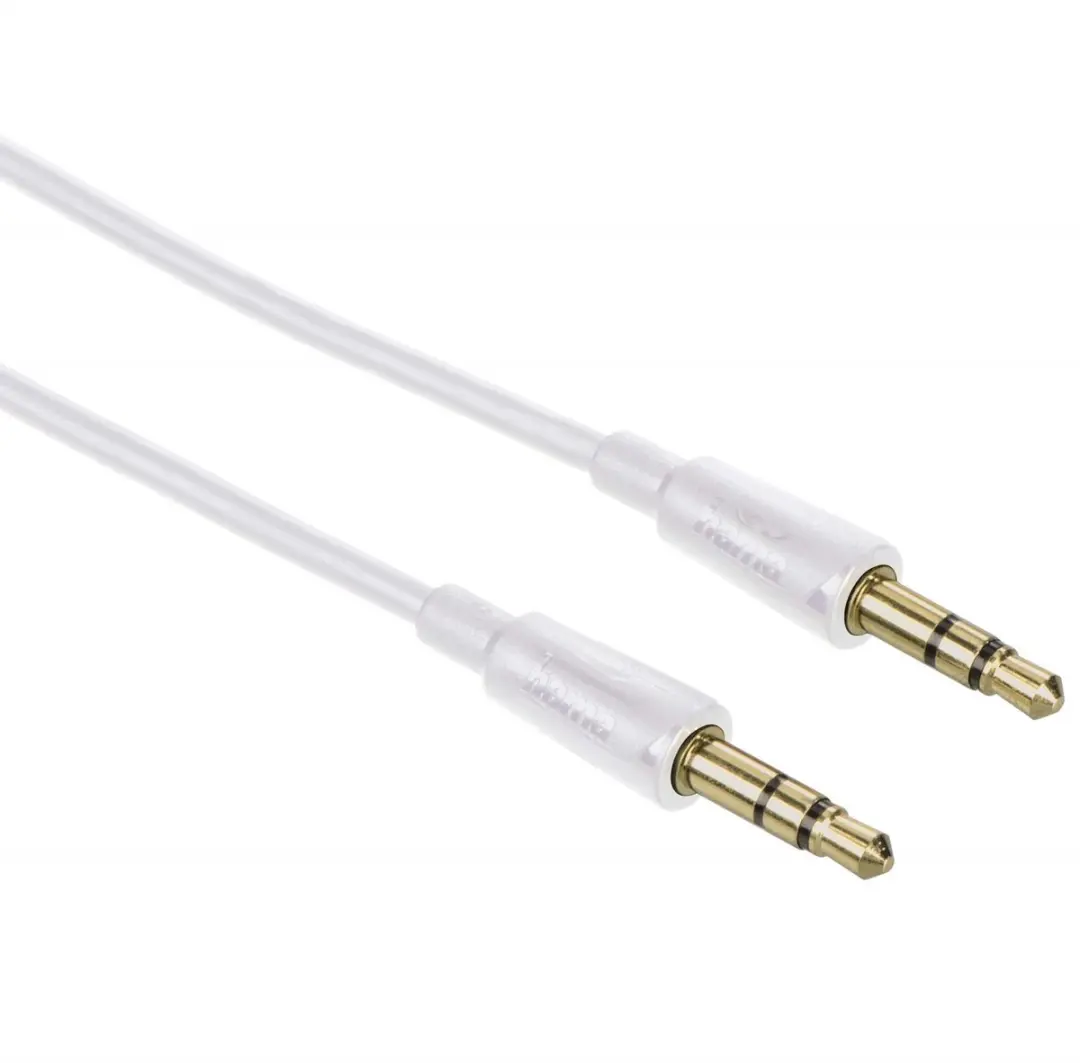 Hama Audiokabel 3,5mm Jack Stereo 0,5m - Wit
