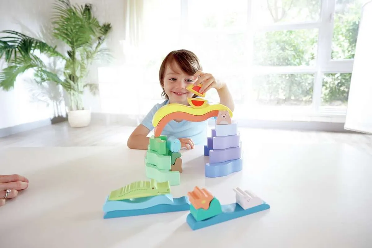 Hape Stapelblokken E0499K - 22-delig Multicolor