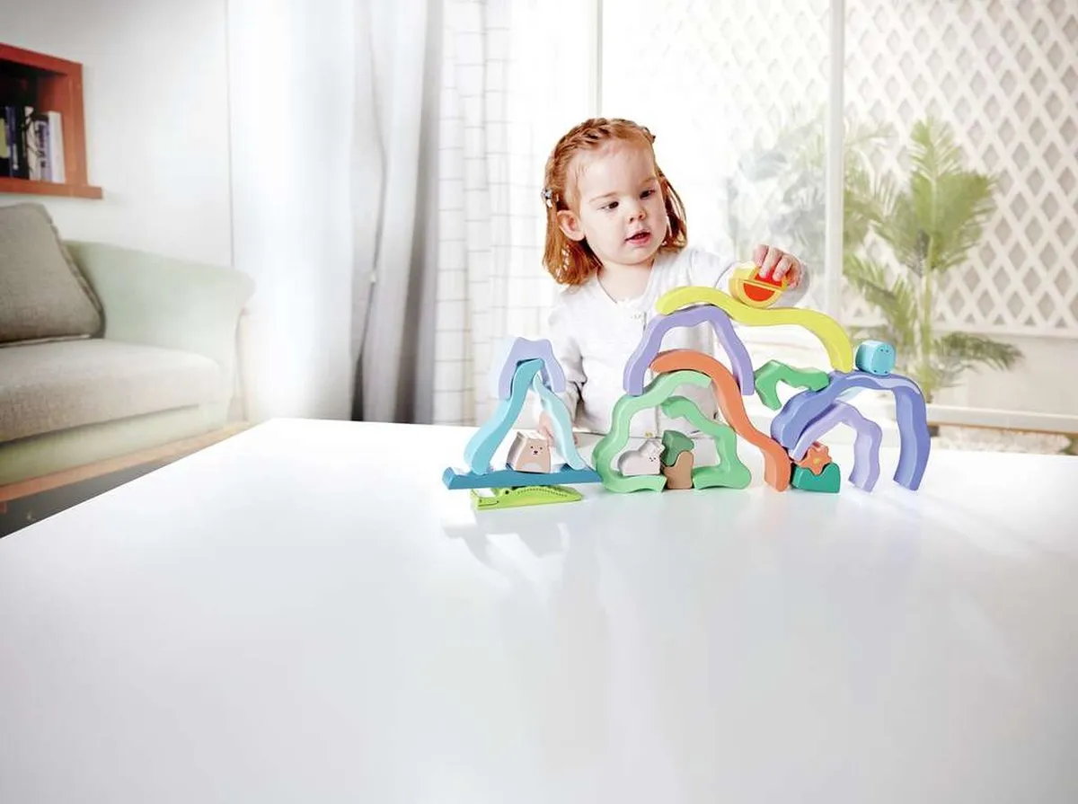 Hape Stapelblokken E0499K - 22-delig Multicolor