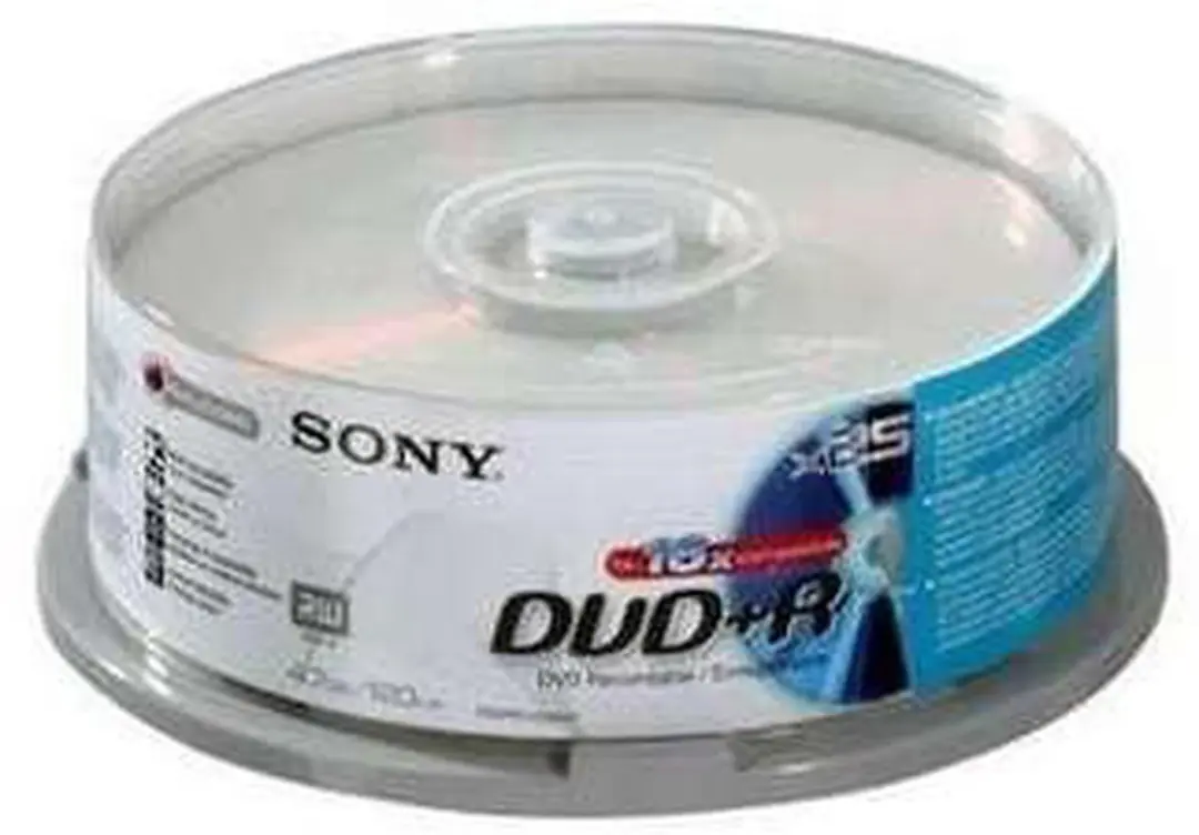 Sony DVD+R 4,7GB 16x - 25 Stuks