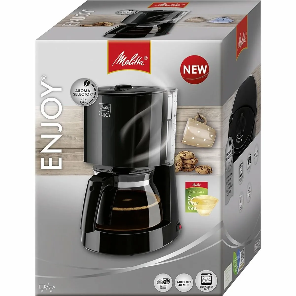Melitta Enjoy koffiezetapparaat 1017-02 zwart