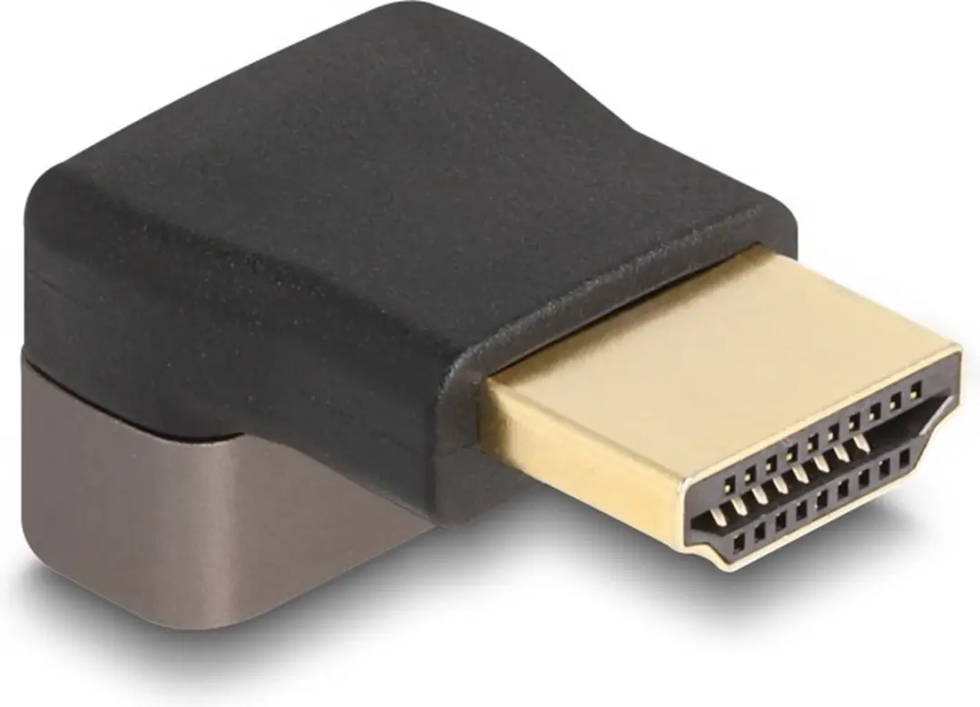 Delock HDMI Adapter Mannelijk-Vrouwelijk 90° Grijs - 8K 60Hz