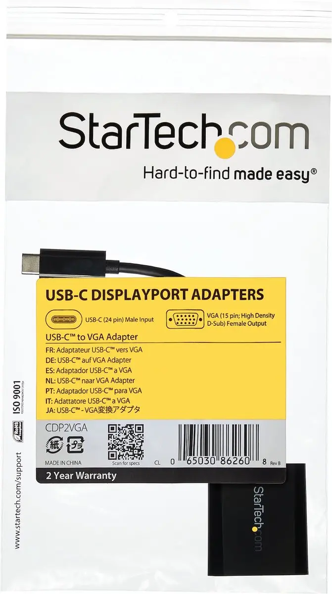 Startech CDP2VGA USB-C naar VGA Adapter