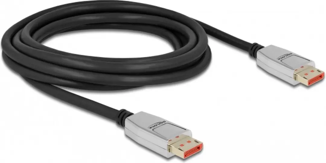 Delock DisplayPort Kabel 8K 60Hz 3m - Zwart