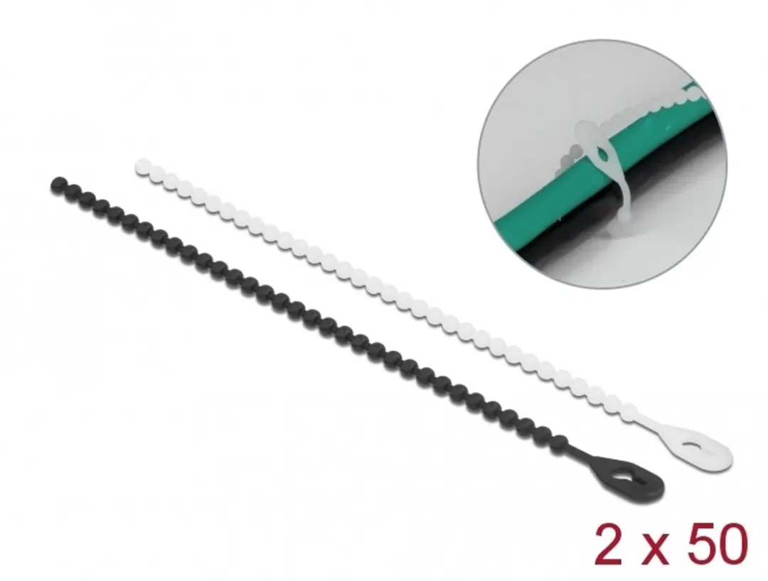 Delock Herbruikbare Kabelbinders 120x3.6mm