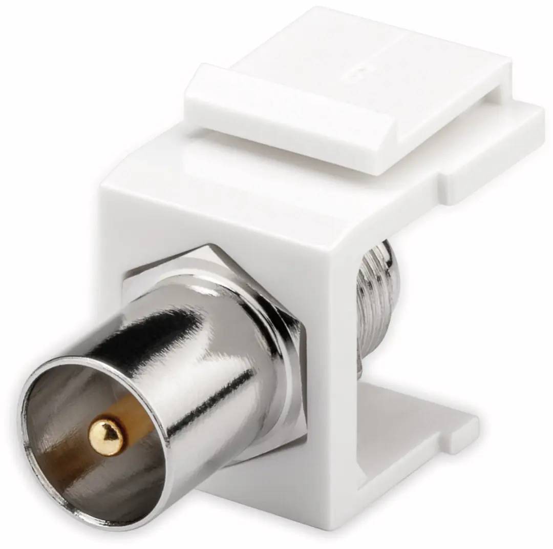 Goobay Keystone Module F Coax IEC Wit