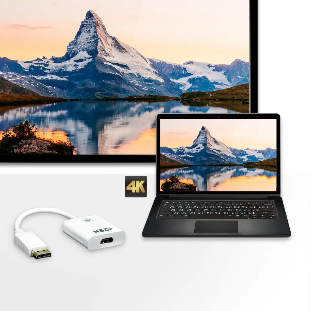 Aten VC986 DisplayPort naar HDMI Adapter - Wit
