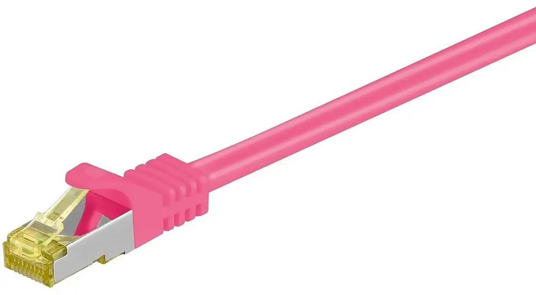Goobay S/FTP Netwerkkabel CAT7 7,5m - Roze