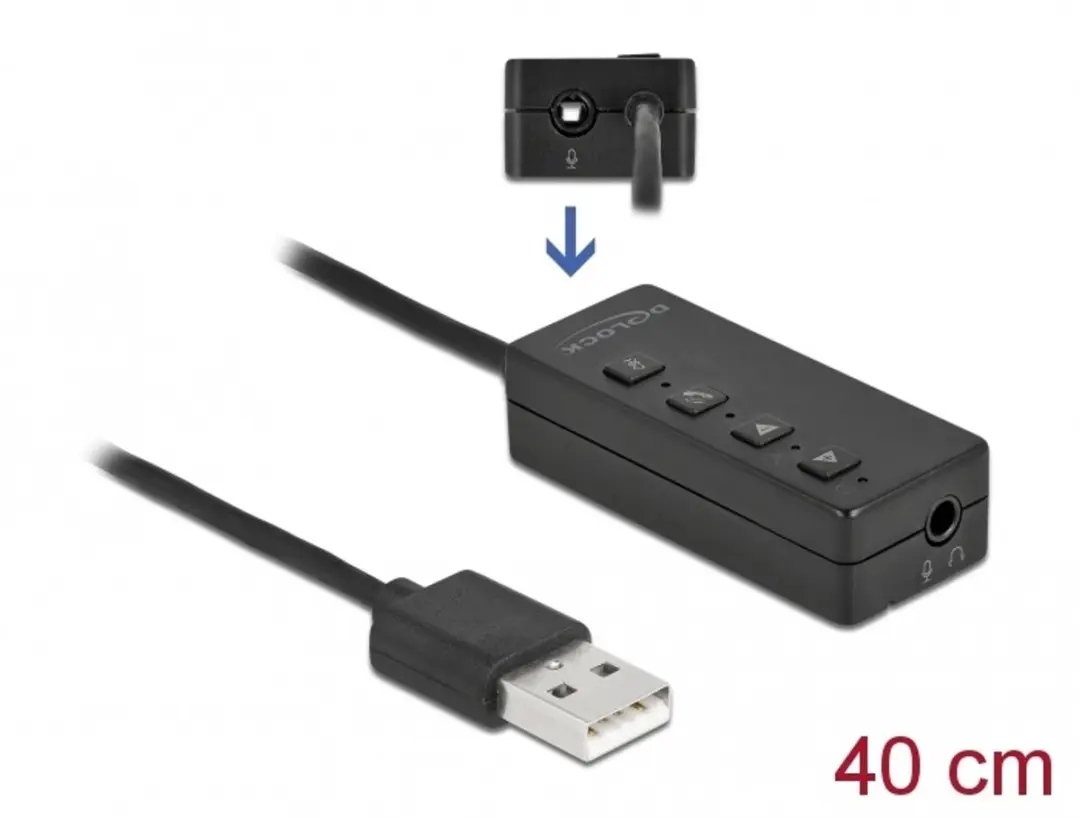 Delock USB Headsetadapter 2x 3.5mm Jack
