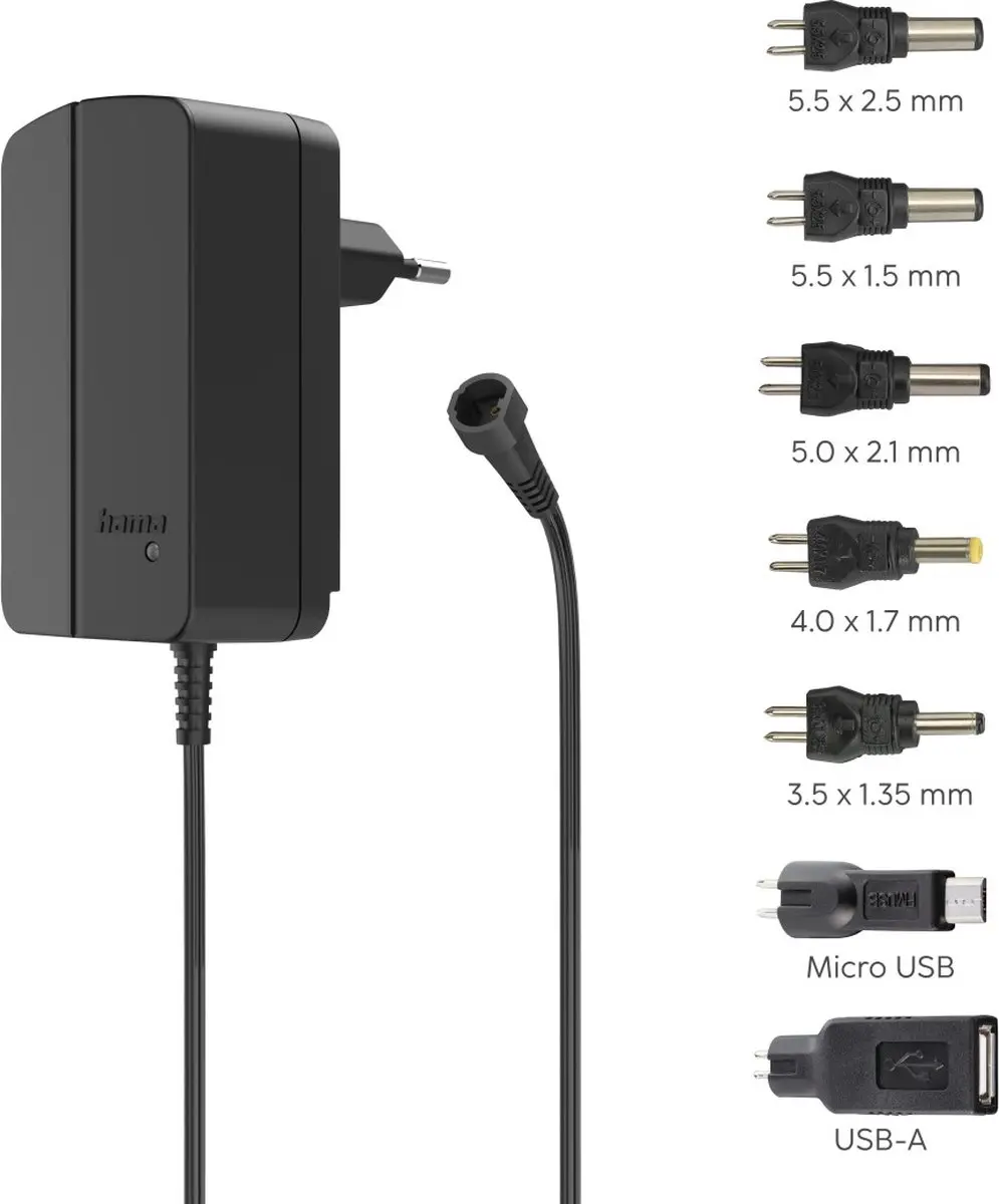 Hama 00223615 Instelbare Stekkernetvoeding 1.5A - 3-12V