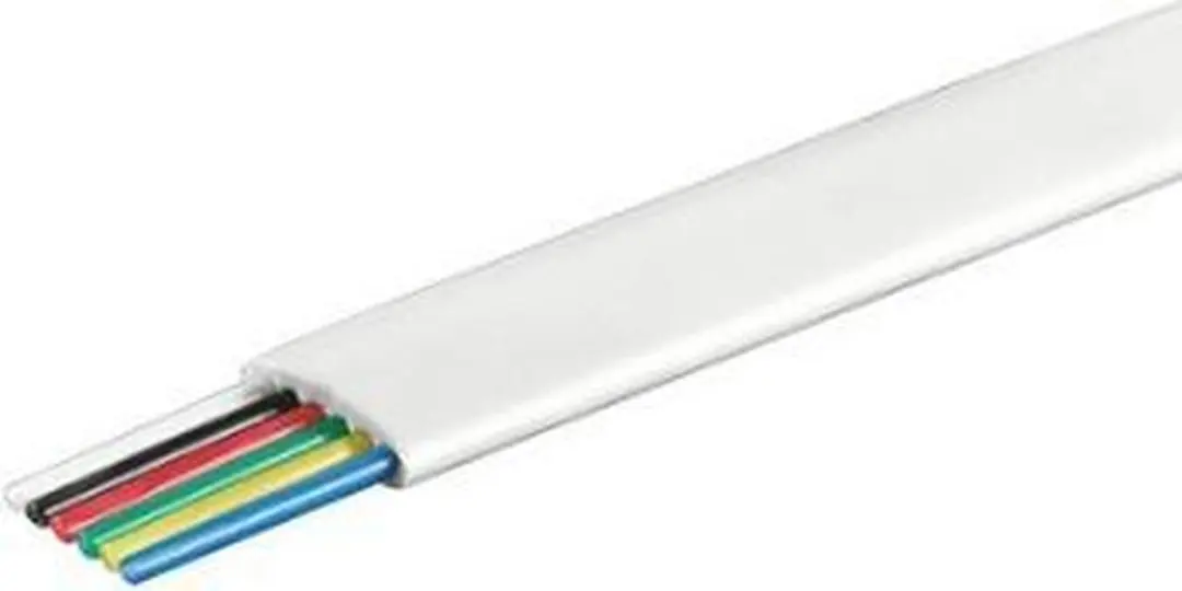 Goobay Telefoonkabel 6-aderig CCA AWG28 - 100m - Wit