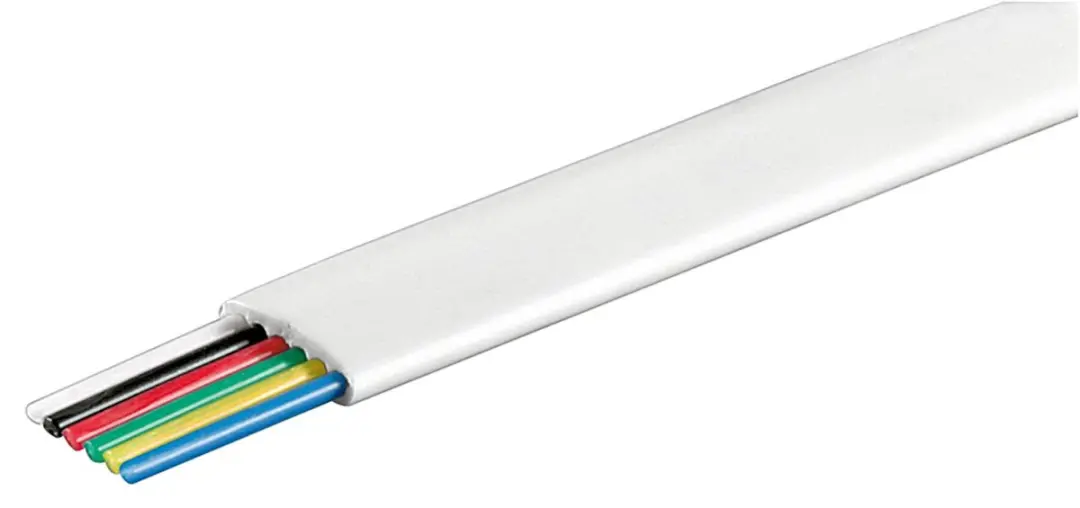 Goobay Telefoonkabel 6-aderig CCA AWG28 - 100m - Wit