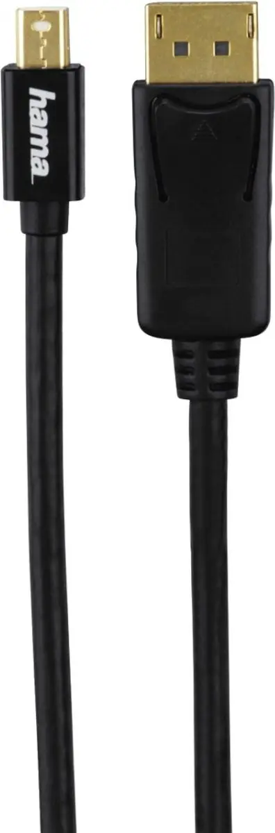 Hama Mini DisplayPort naar DisplayPort Kabel 1.8m - Zwart