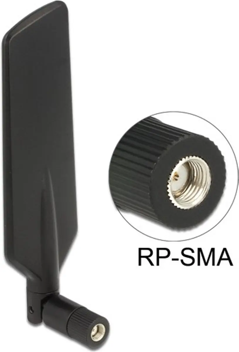 Delock LTE WLAN Dual Band Antenne SMA-RP