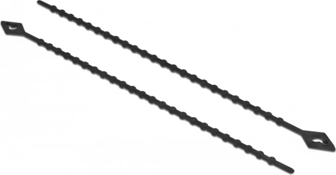 Delock Herbruikbare Kabelbinders 150x2.4mm - 100 Stuks - Zwart