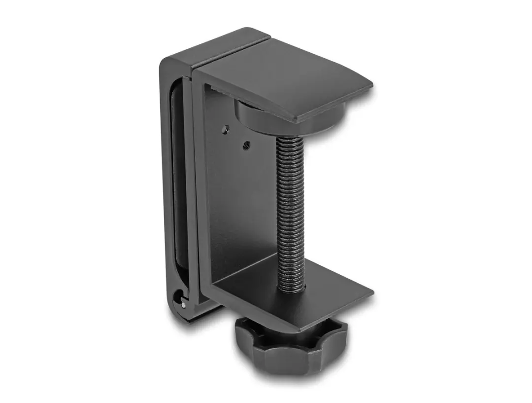 Delock Headphonehouder voor bureau - Aluminium - Zwart