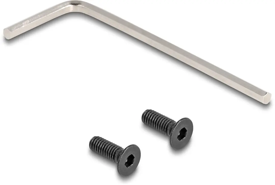Delock Headphonehouder voor bureau - Aluminium - Zwart