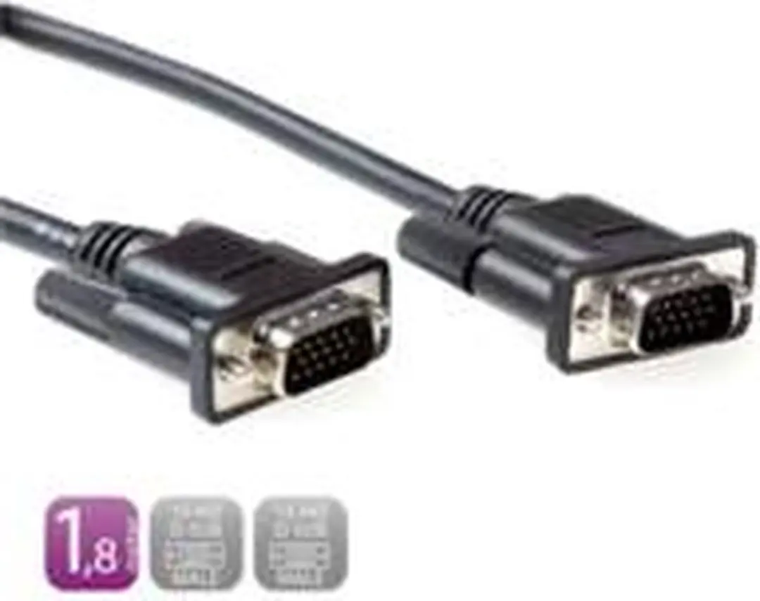 Ewent VGA-kabel 1.8m - Zwart