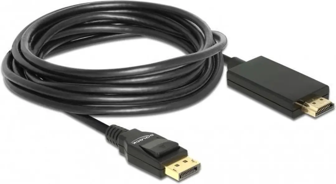 Delock DisplayPort naar HDMI Kabel 85319 - 5m - Zwart