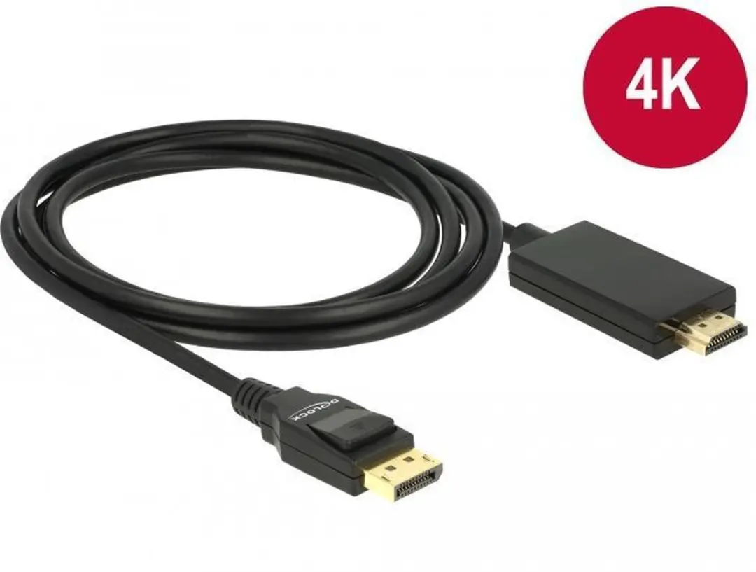 Delock DisplayPort naar HDMI Kabel 85319 - 5m - Zwart