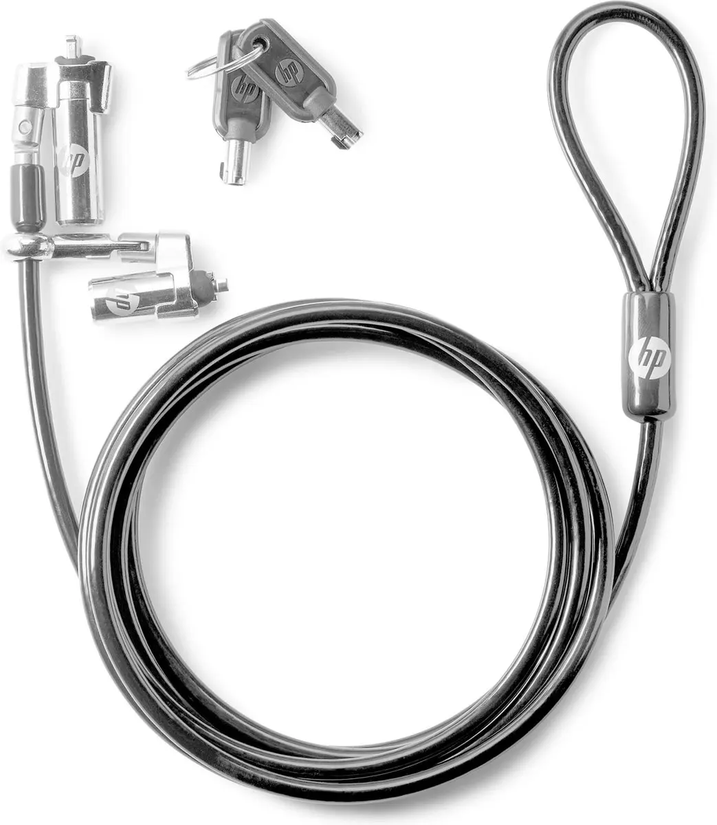 HP Nano Kabelslot 4141812 - 1 Paar - Zwart