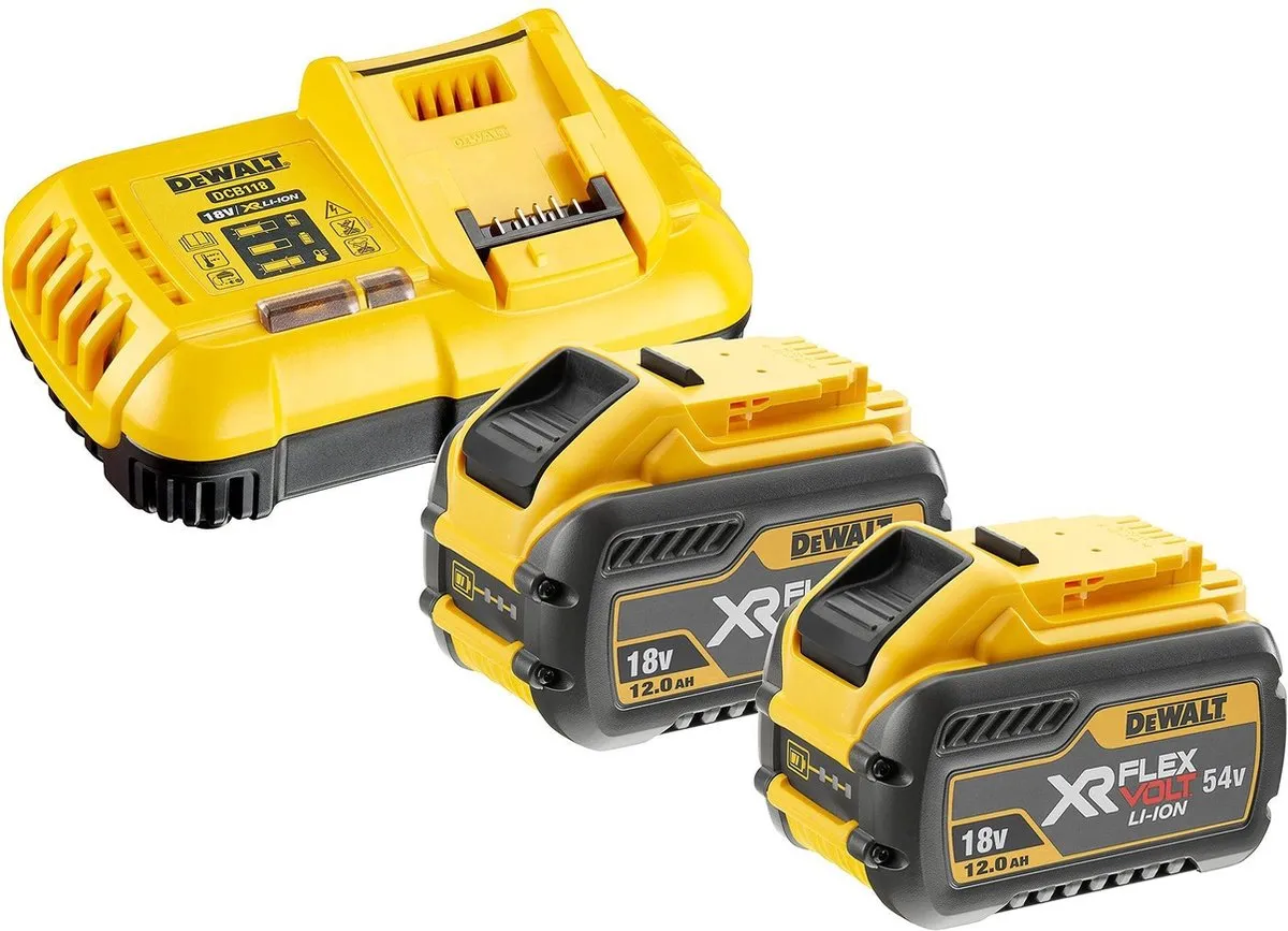 DeWalt DCB118Y2 Starterset 2x DCB548 54V XR FlexVolt Accu & Lader