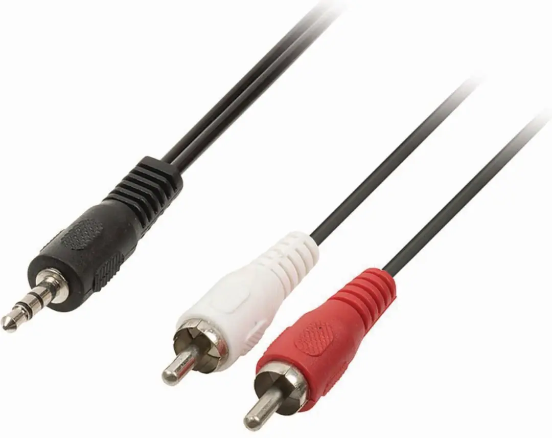 Nedis Stereo-Audiokabel 3,5mm Male naar 2x RCA Male 1,5m - Zwart