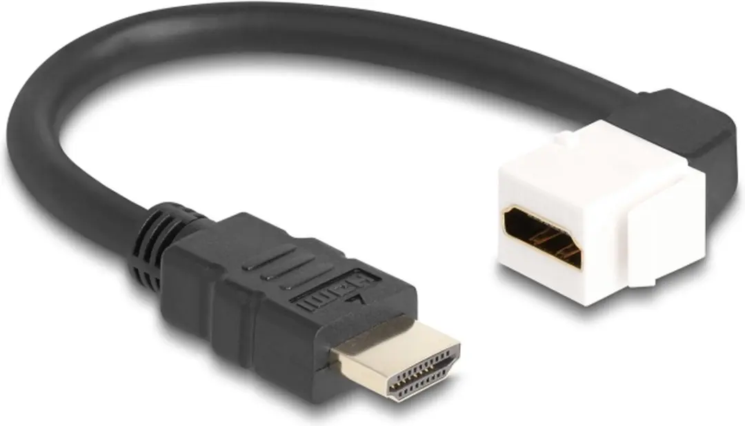 Delock HDMI Haaks Keystone Module 8K 60Hz - Wit