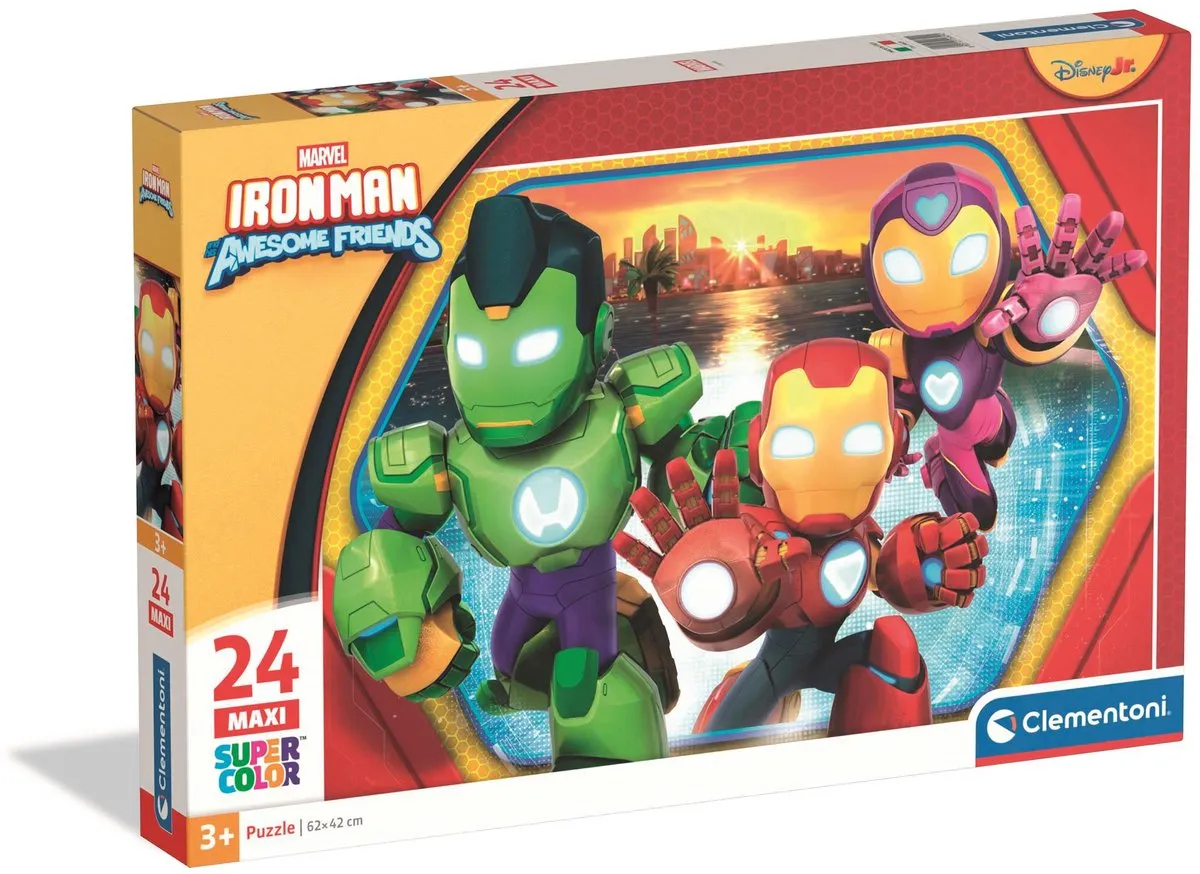 Clementoni Ironman and his Awesome Friends Puzzel 24 Stuks