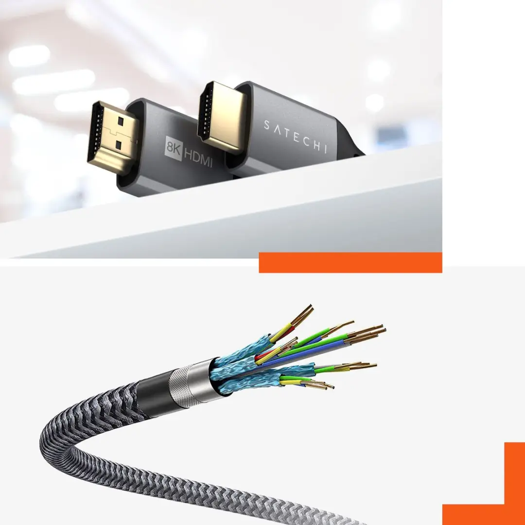 Satechi HDMI 2.1 Kabel 8K 60Hz 2m - Grijs - afbeelding 6 van 6