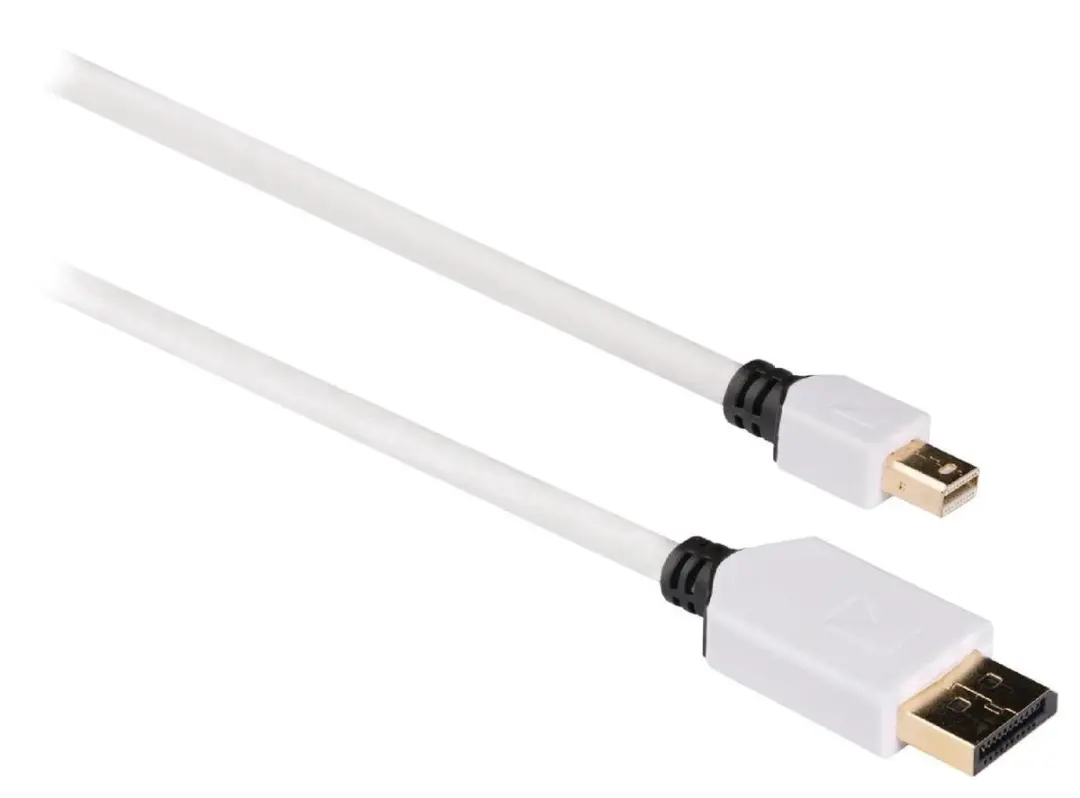 Konig Mini DisplayPort naar DisplayPort Kabel 4K - 2m - Wit
